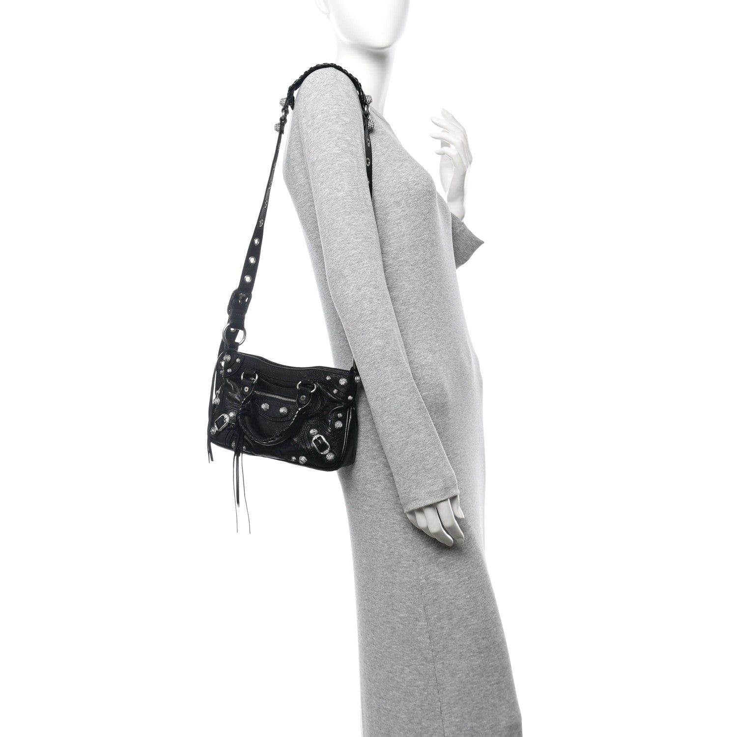Balenciaga Agneau Arena Crystal Neo Cagole Mini Black 2 of 11
