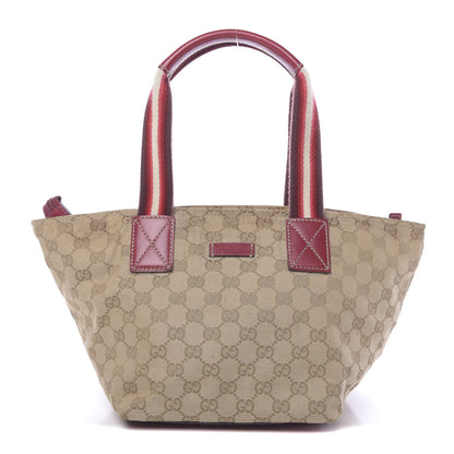 Gucci GG Monogram Small Web Handle Bucket Tote Beige 1 of 11