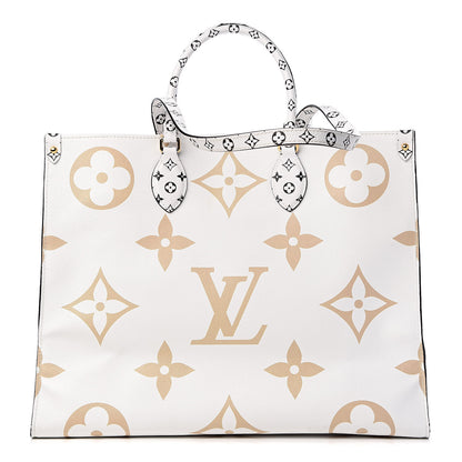 Louis Vuitton Monogram Giant Onthego GM Kaki Beige 1 of 13
