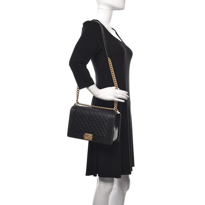Chanel Caviar Quilted New Medium Boy Flap Black 2 of 11