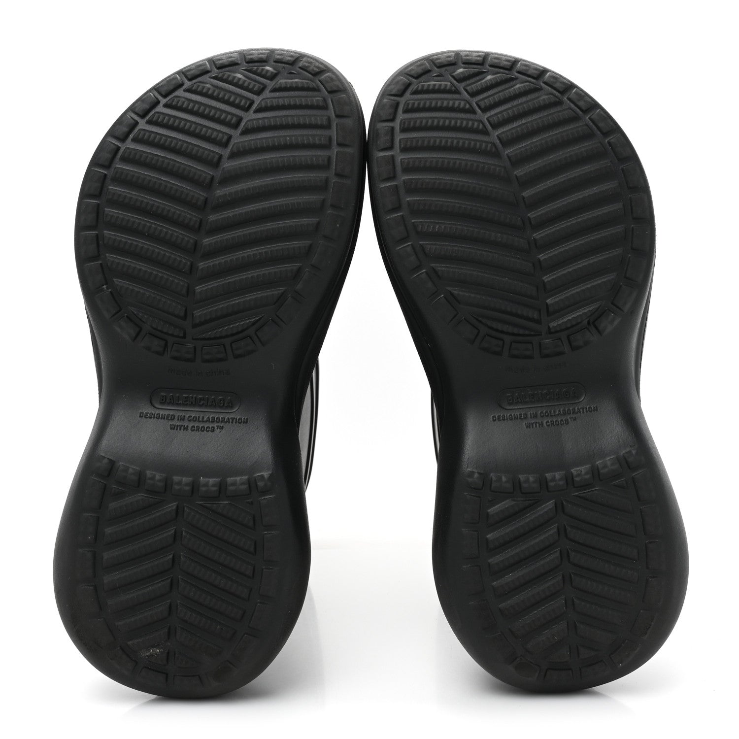 Balenciaga X CROCS Rubber Womens Rain Boots 40 Black 6 of 11