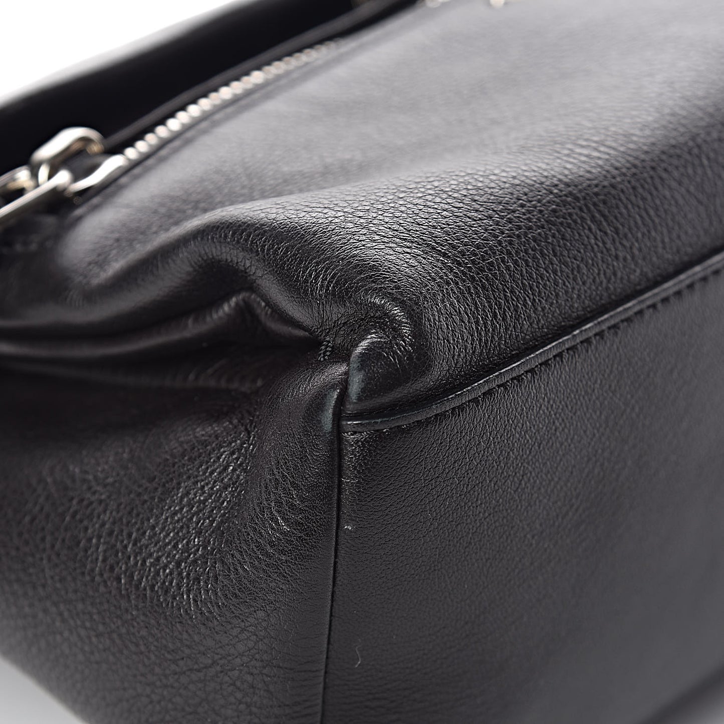 Calfskin Small Pandora Pure Flap Bag Black
