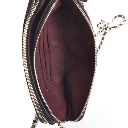 Chanel Lambskin Quilted Small Clutch With Chain Black 5 of 11