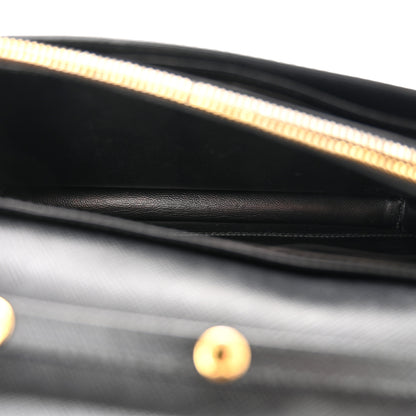 Prada Saffiano Lux Bow Crossbody Bag Black 6 of 16
