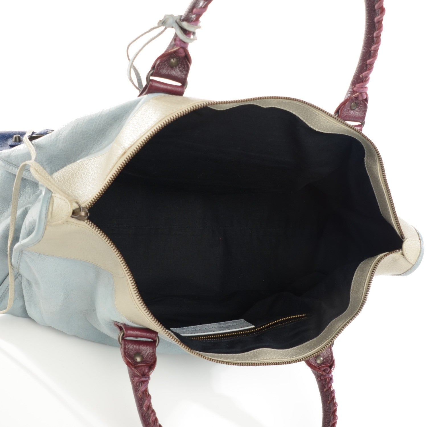 Balenciaga Agneau Boarskin Tri-Color Classic Hardware Work Ciel 5 of 8