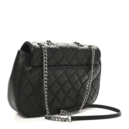 Chanel Calfskin Quilted Casual Pocket Messenger Flap Black 3 of 10