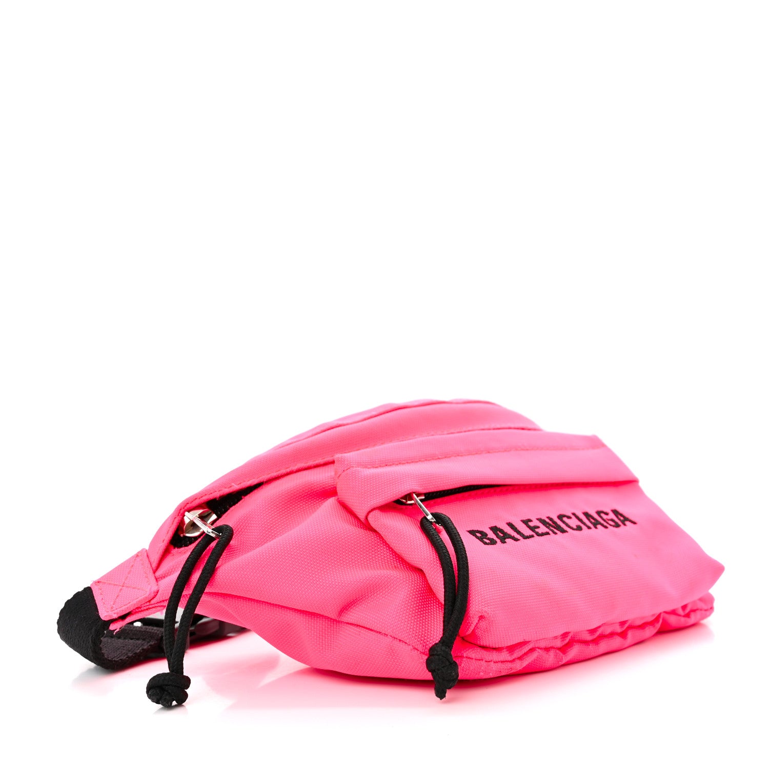 Balenciaga Textured Sport Nylon Logo Wheel Belt Bag Acid Pink 4 of 14