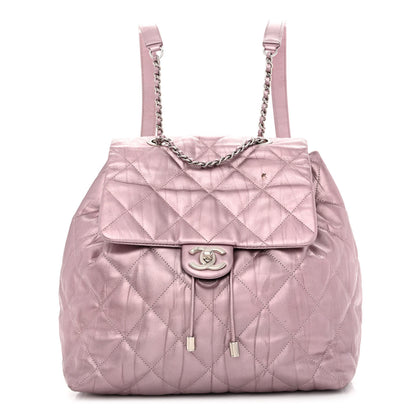 Chanel Iridescent Calfskin Quilted Ground Control Backpack Pink 1 of 12
