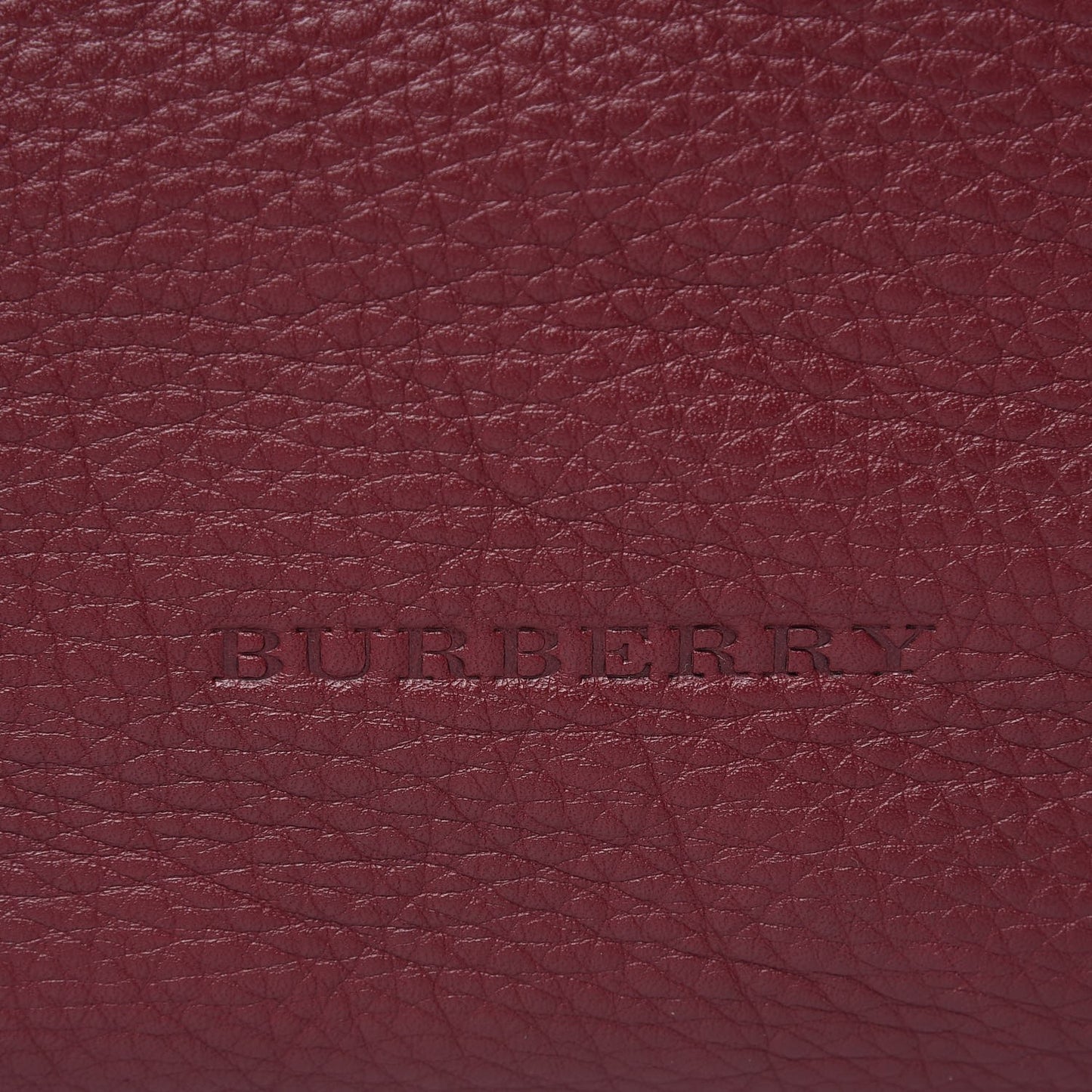 Grainy Calfskin House Check Medium Maidstone Burgundy Red