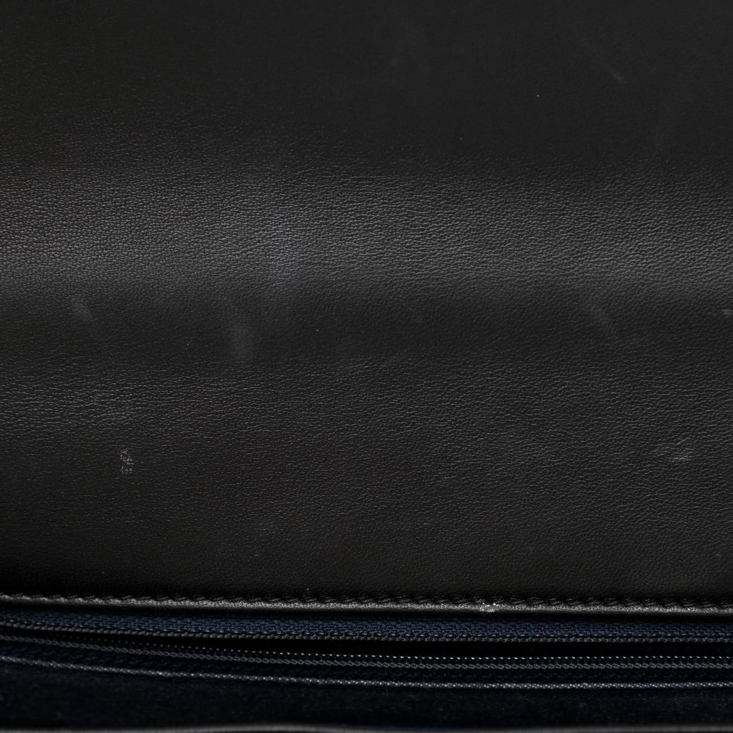 Lambskin Quilted Resin Bi-Color Chain Flap Bag Black