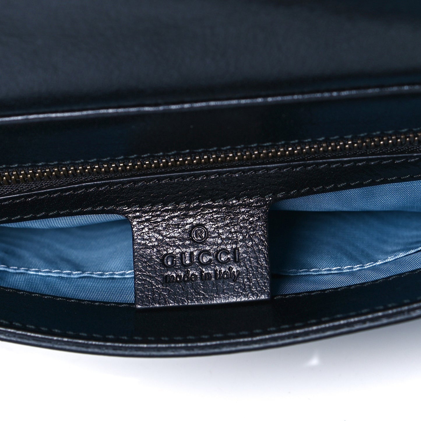 Calfskin Diagonal GG Medium Thiara Double Envelope Shoulder Bag Emerald Green Black