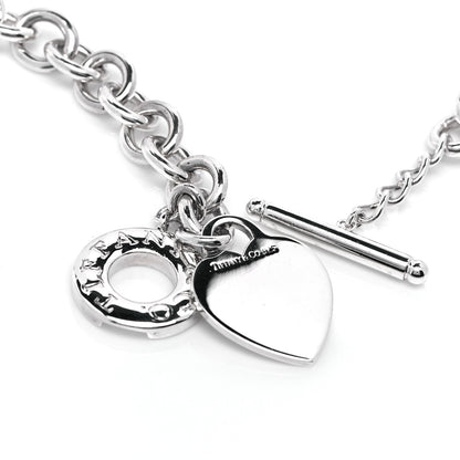Tiffany Sterling Silver Heart Tag Toggle Necklace 4 of 5