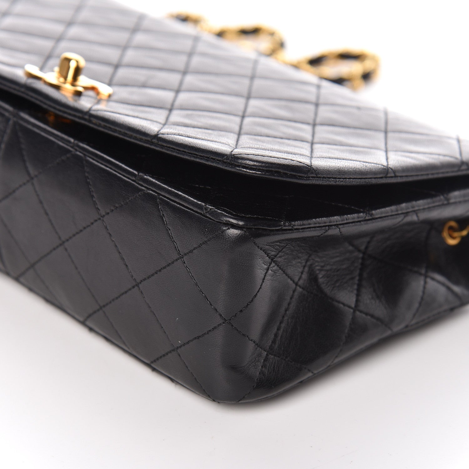 Chanel Lambskin Quilted Small Single Flap Black 10 of 13