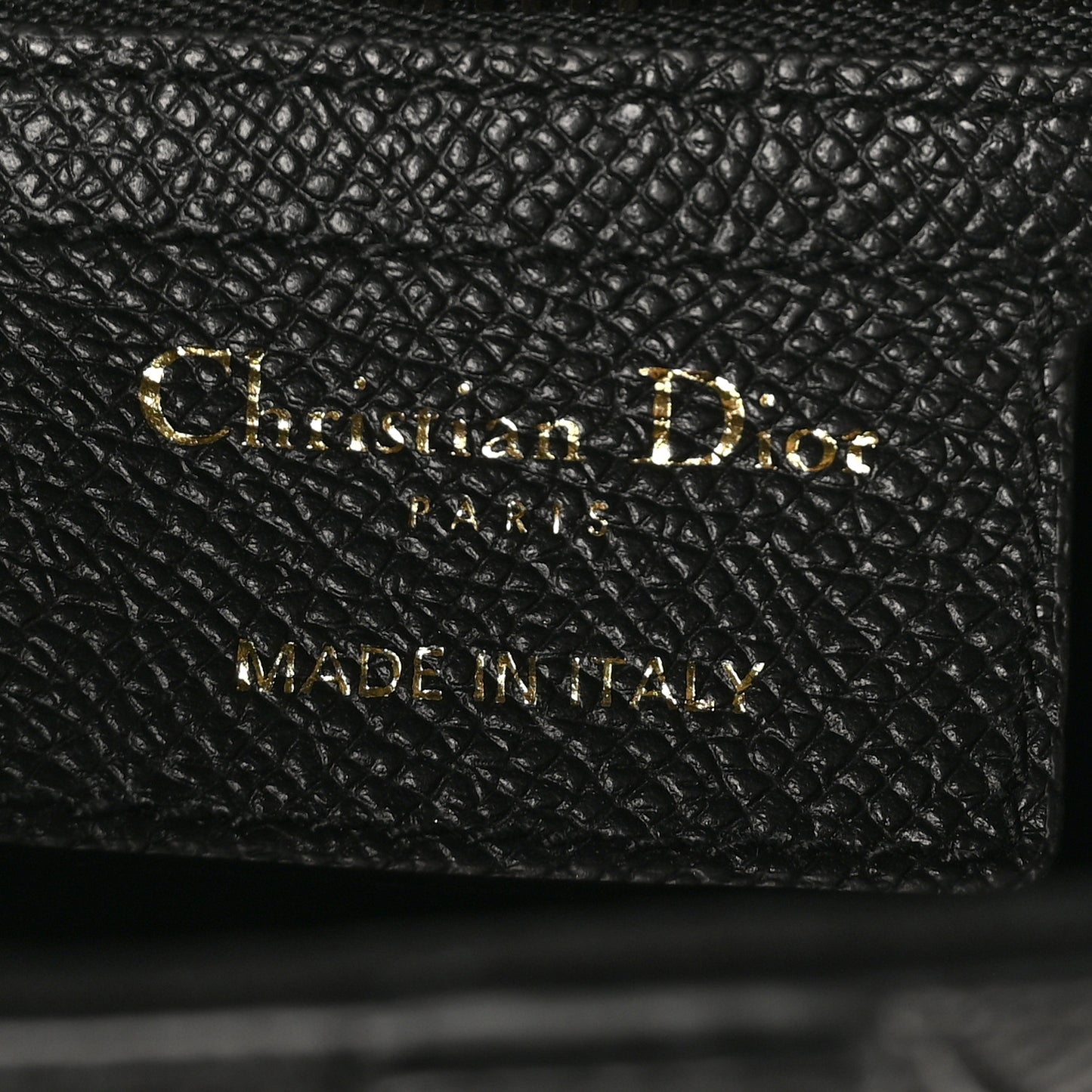 Grained Calfskin Saddle Bag Black