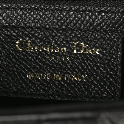 Christian Dior Grained Calfskin Saddle Bag Black 6 of 10