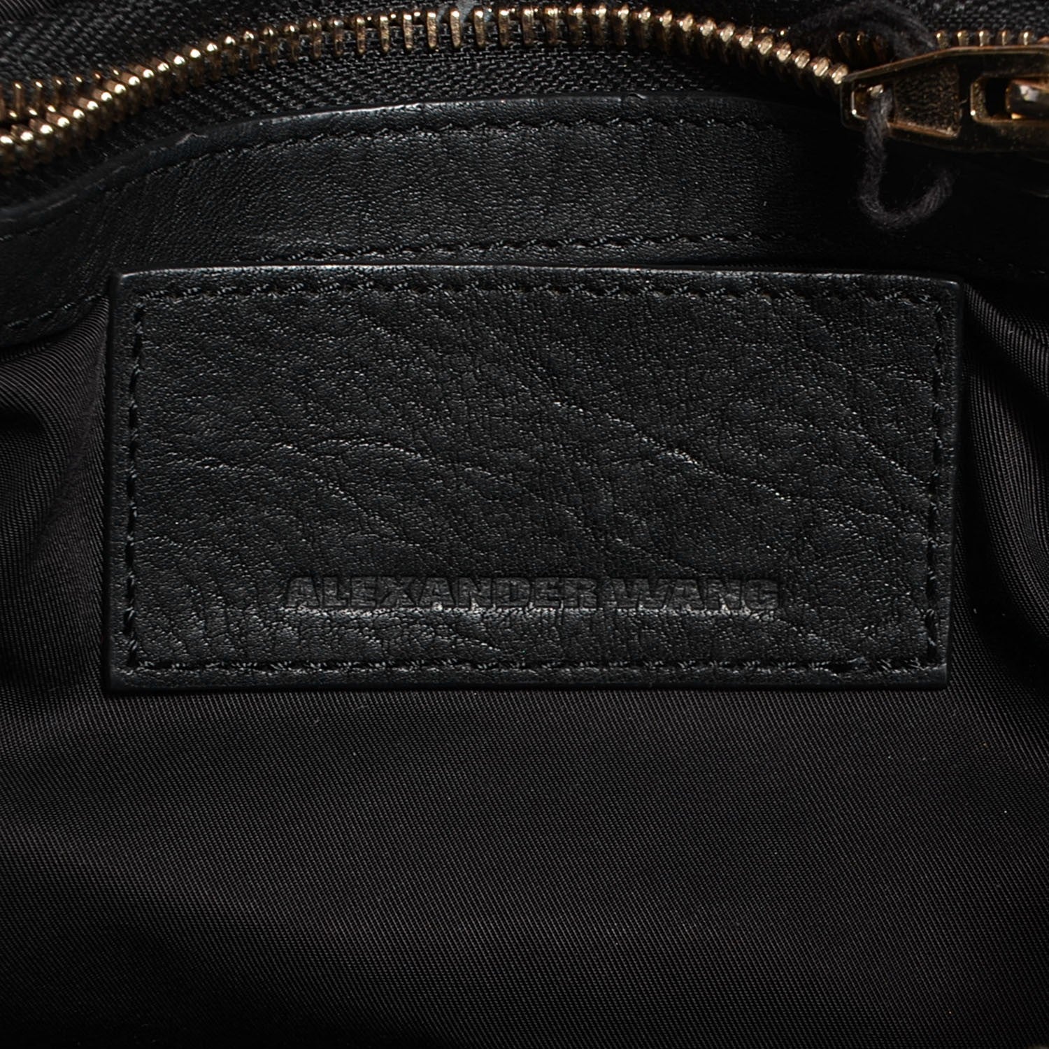 Alexander Wang Pebbled Lambskin Rockie Black Silver Hardware 7 of 9