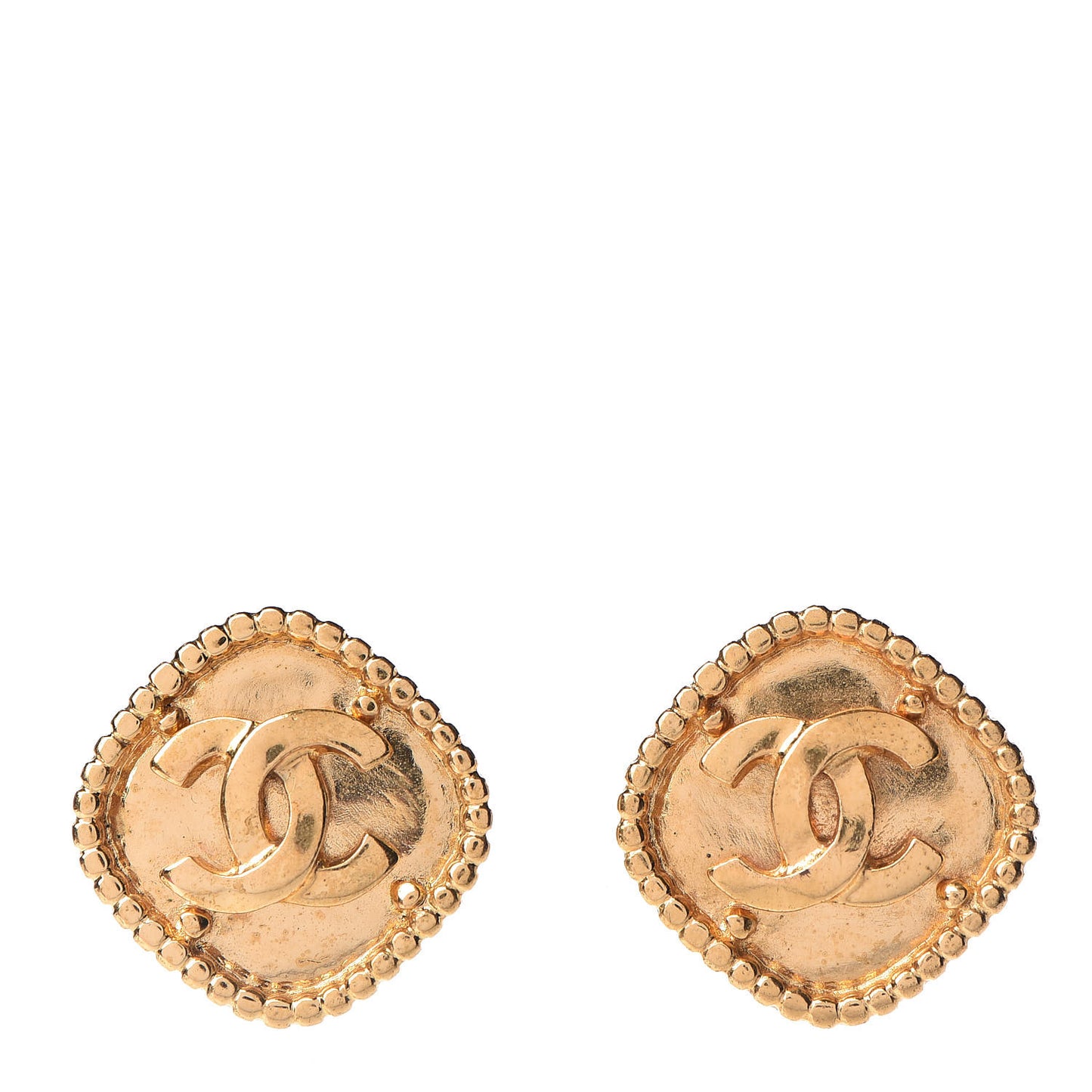 CC Clip On Earrings Gold