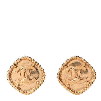 Chanel CC Clip On Earrings Gold 1 of 4