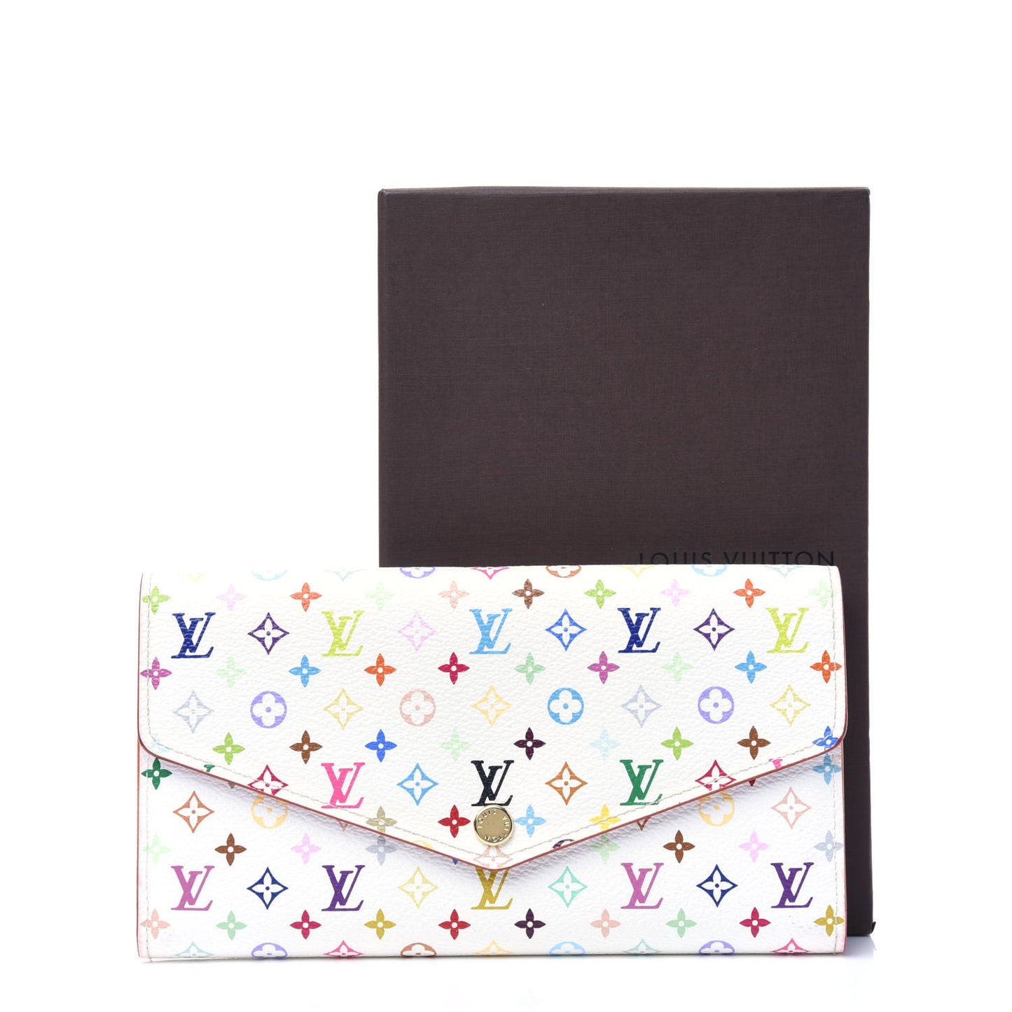 Monogram Multicolor Sarah Wallet NM White Litchi