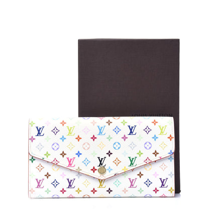Louis Vuitton Monogram Multicolor Sarah Wallet NM White Litchi 18 of 18