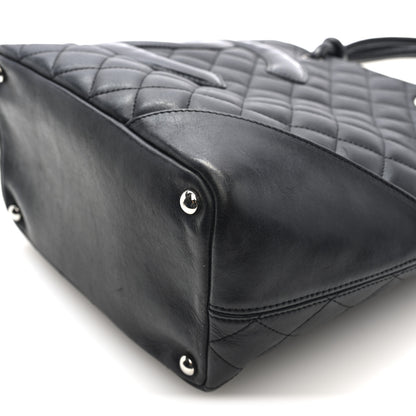Chanel Calfskin Quilted Medium Cambon Tote Black 10 of 11