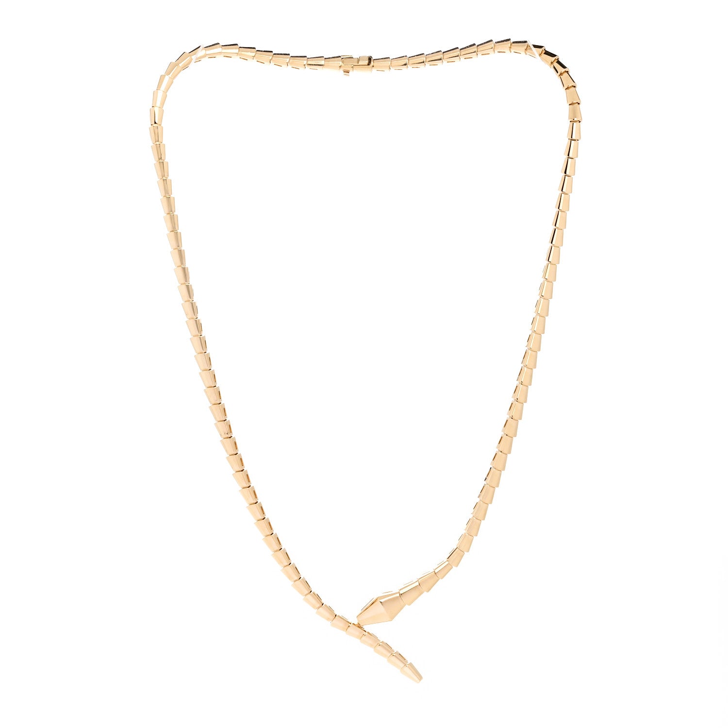 Bulgari 18K Yellow Gold Serpenti Viper Choker Necklace 3 of 6
