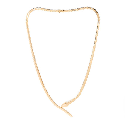Bulgari 18K Yellow Gold Serpenti Viper Choker Necklace 3 of 6