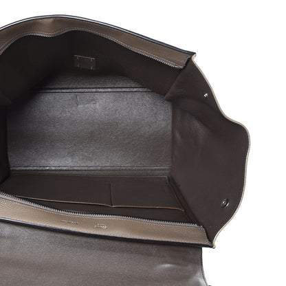 Celine Drummed Calfskin Suede Medium Trapeze Souris 4 of 22