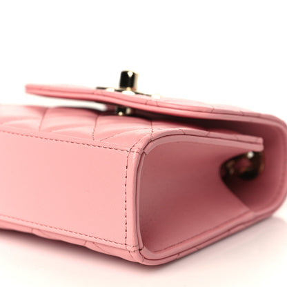 Chanel Lambskin Quilted Mini Trendy CC Clutch With Chain Pink 9 of 10