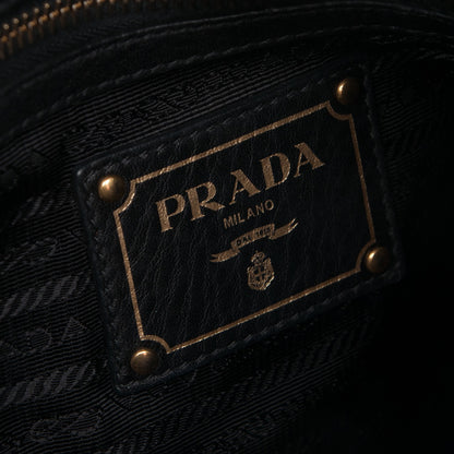 Prada Tessuto Nylon Vitello Daino Tote Nero Black 6 of 8