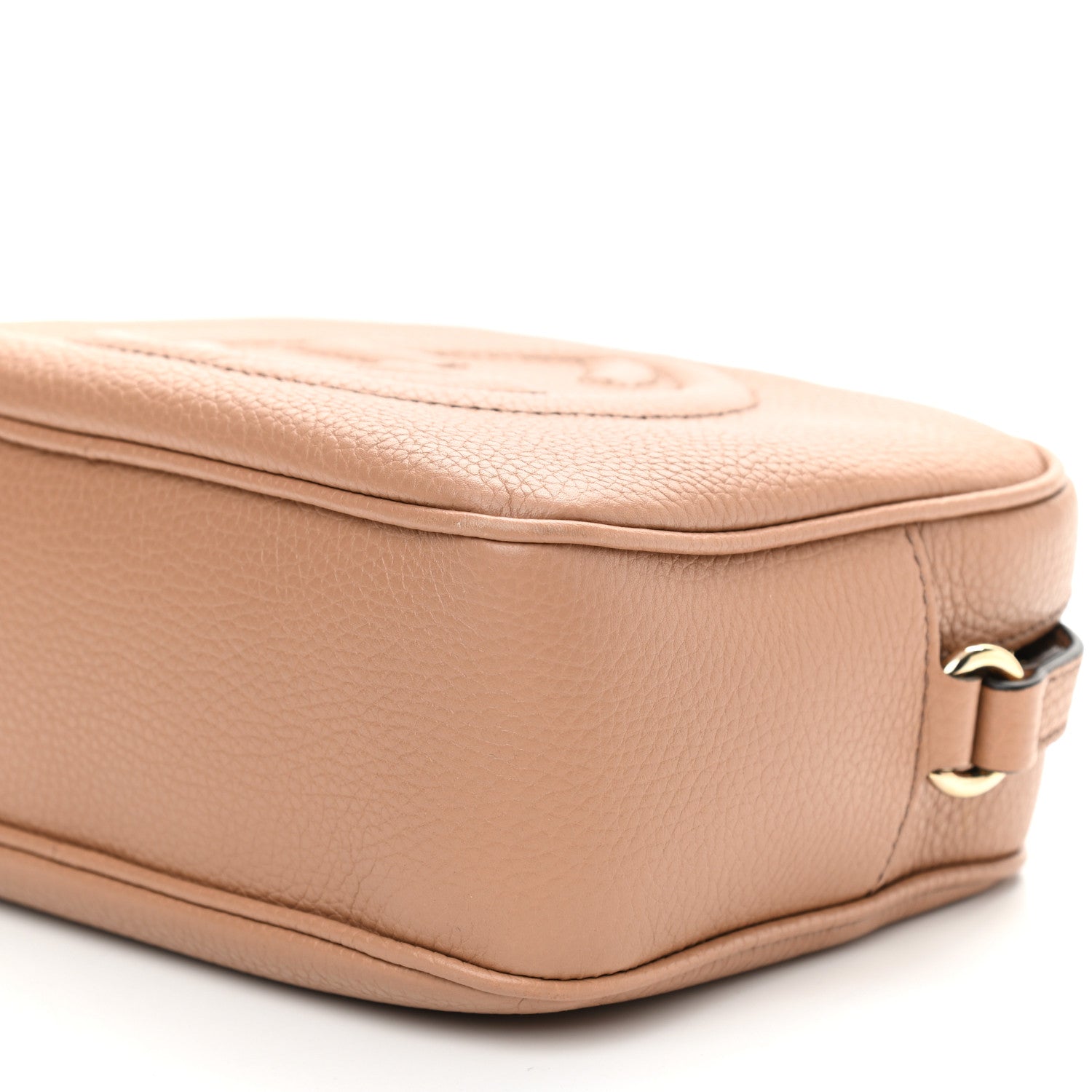 Gucci Pebbled Calfskin Small Soho Disco Bag Camelia 9 of 10