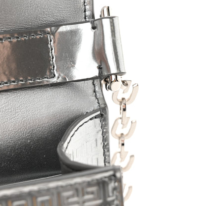 Givenchy Metallic Calfskin 4G Embossed Small 4G Crossbody Silver 7 of 10