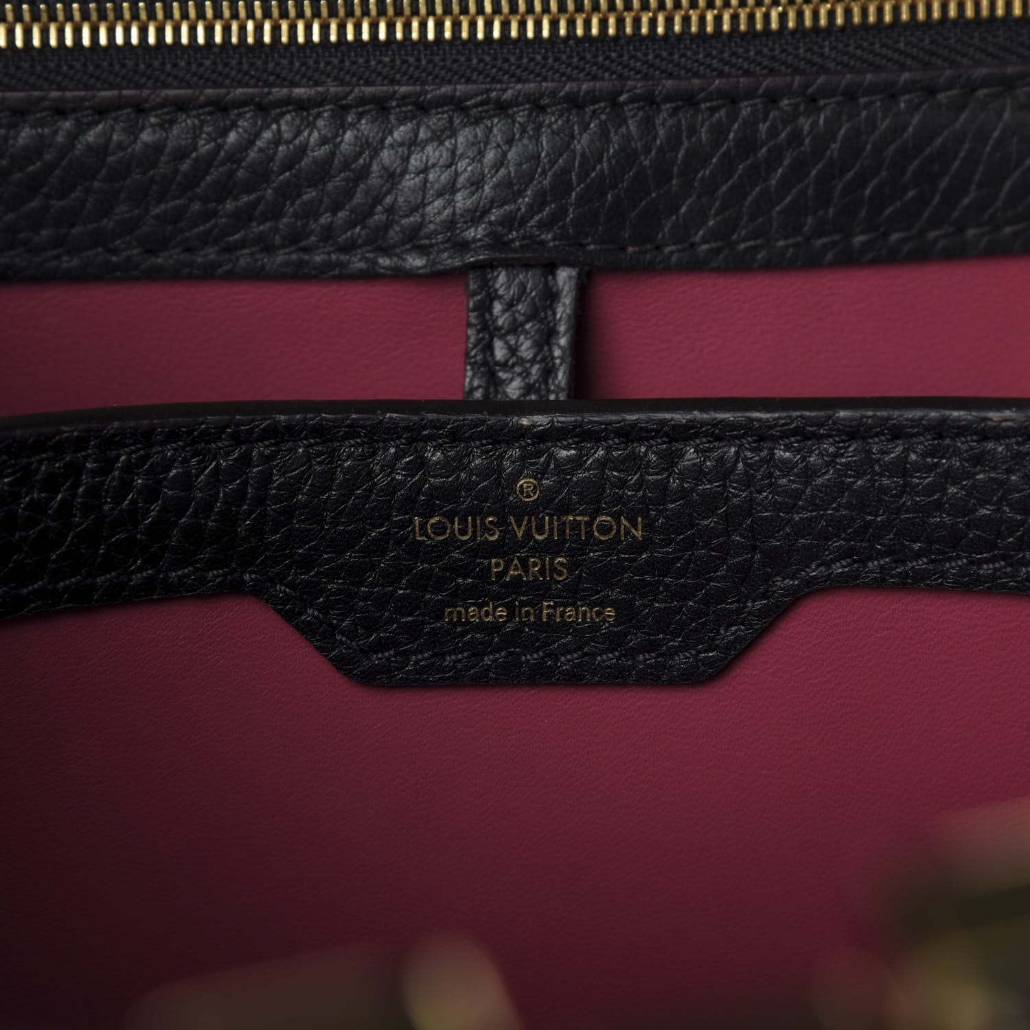 Louis Vuitton Taurillon Capucines PM Black 9 of 9