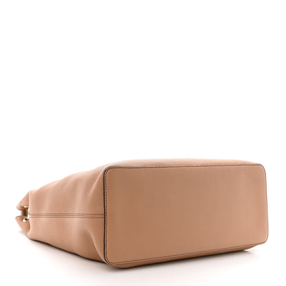 Gucci Pebbled Calfskin Large Soho Hobo Camelia 4 of 12