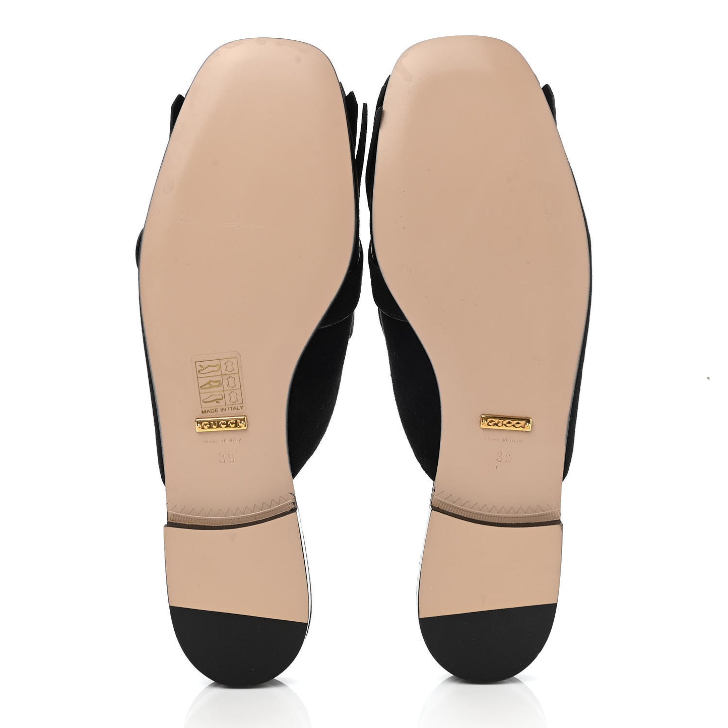 Kid Scamosciato GG Marmont Fringe Slippers 39 Black
