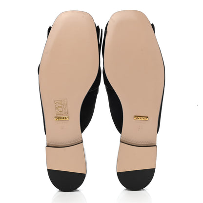 Gucci Kid Scamosciato GG Marmont Fringe Slippers 39 Black 5 of 7