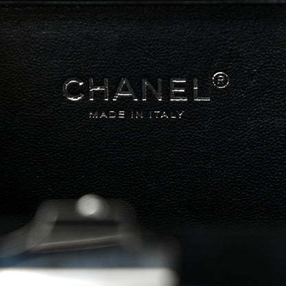 Chanel Plexiglass Metallic Lambskin Evening In The Air Mini Trolley Minaudiere Clutch Black Silver 6 of 9
