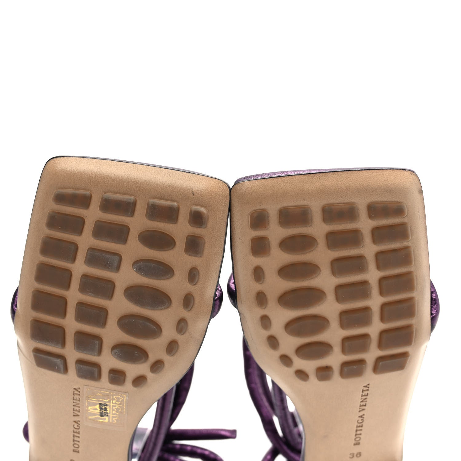 Bottega Veneta Nappa Knotted Square Flat Sandals 36 Viola 8 of 8
