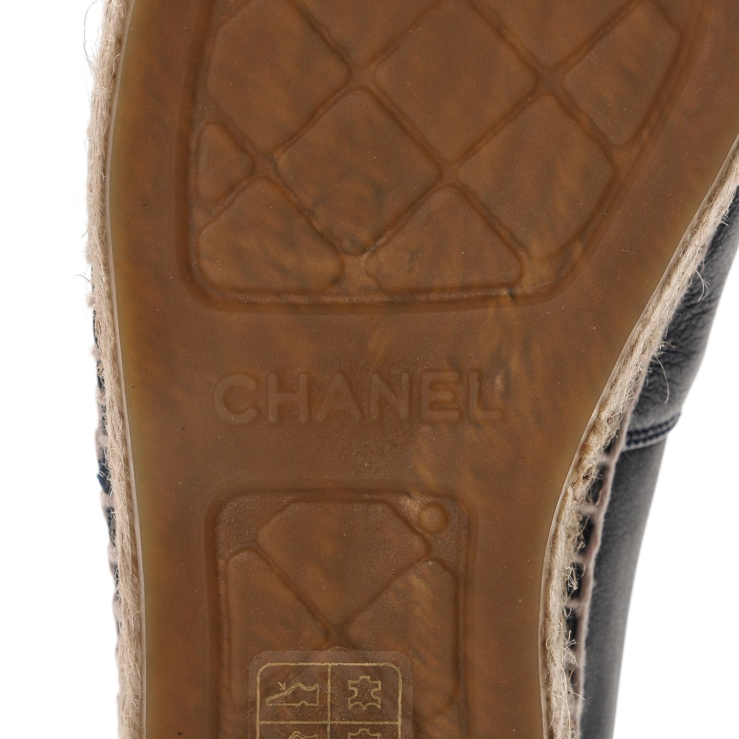 Lambskin CC Espadrilles 36 Dark Navy
