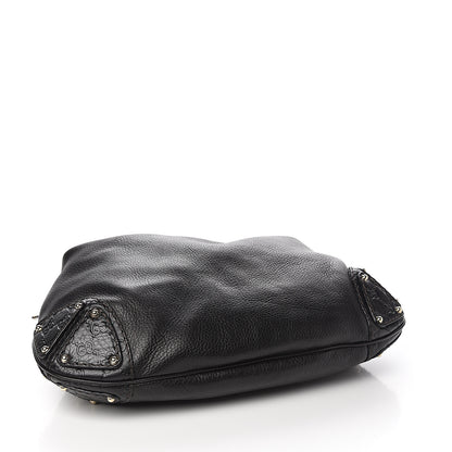 Gucci Calfskin Medium Indy Top Handle Hobo Black 3 of 9