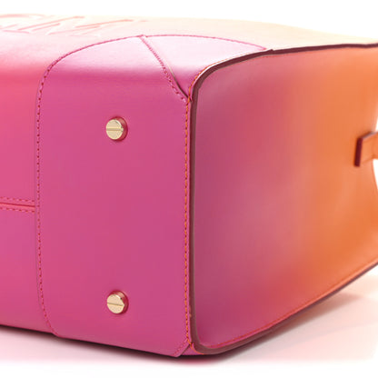 MCM Calfskin Gradation Large Munchen Tote Orange 18 of 19