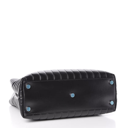 Saint Laurent Calfskin Y Quilted Monogram Large Loulou Shopper Black 4 of 10