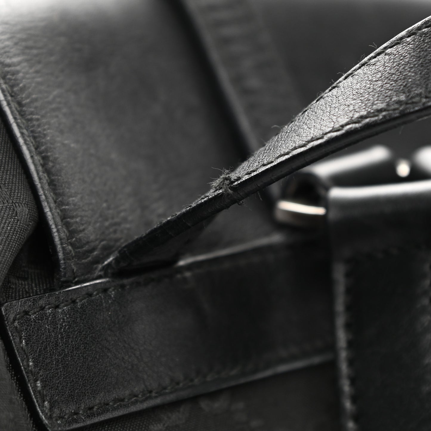 Nylon Monogram Backpack Black