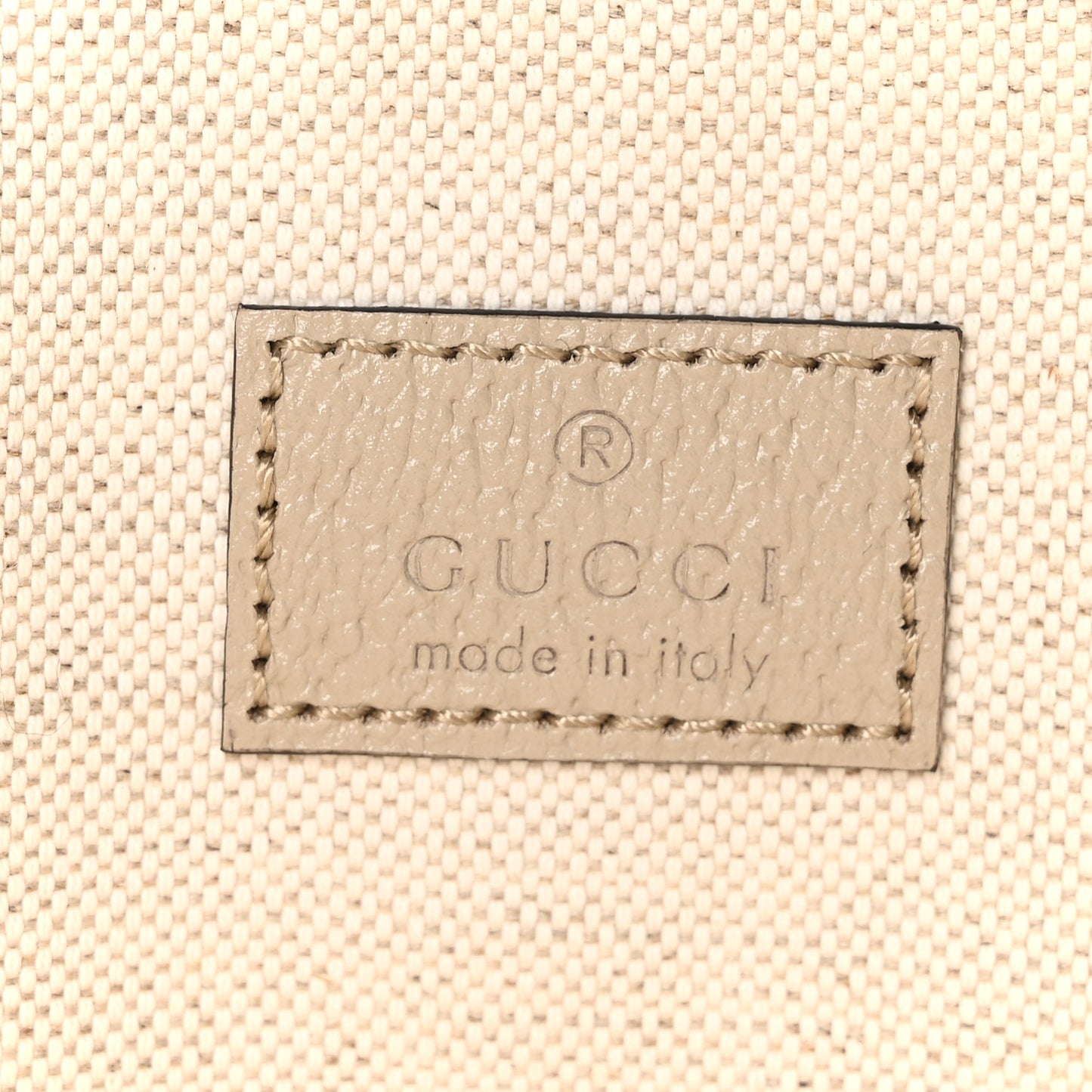 GG Supreme Monogram Textured Dollar Calfskin Small Ophidia Shoulder Tote Bag Beige Mystic White Oatmeal