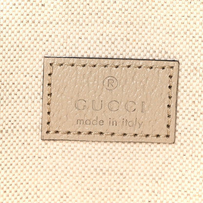 Gucci GG Supreme Monogram Textured Dollar Calfskin Small Ophidia Shoulder Tote Bag Beige Mystic White Oatmeal 6 of 10