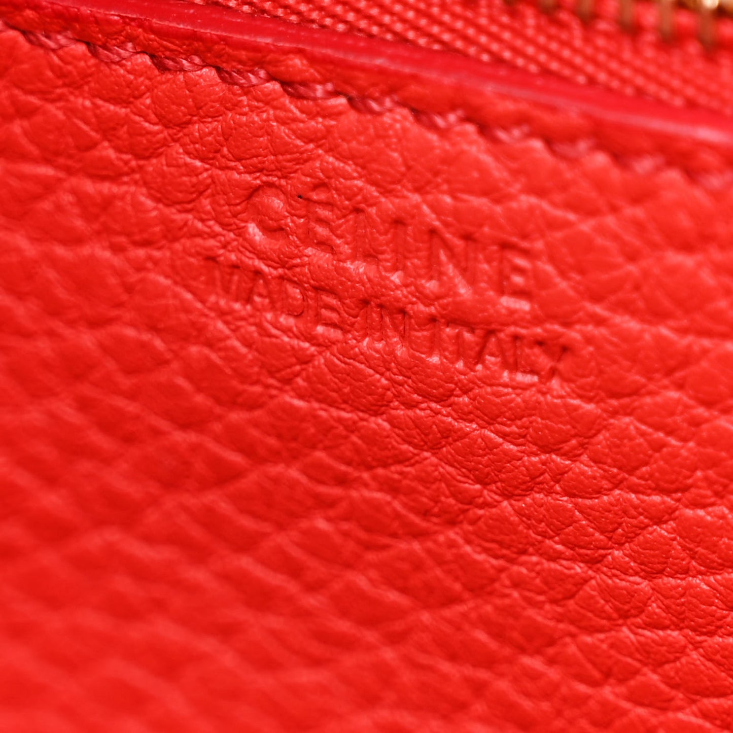 Crisped Calfskin Small Tie Knot Tote Vermillion