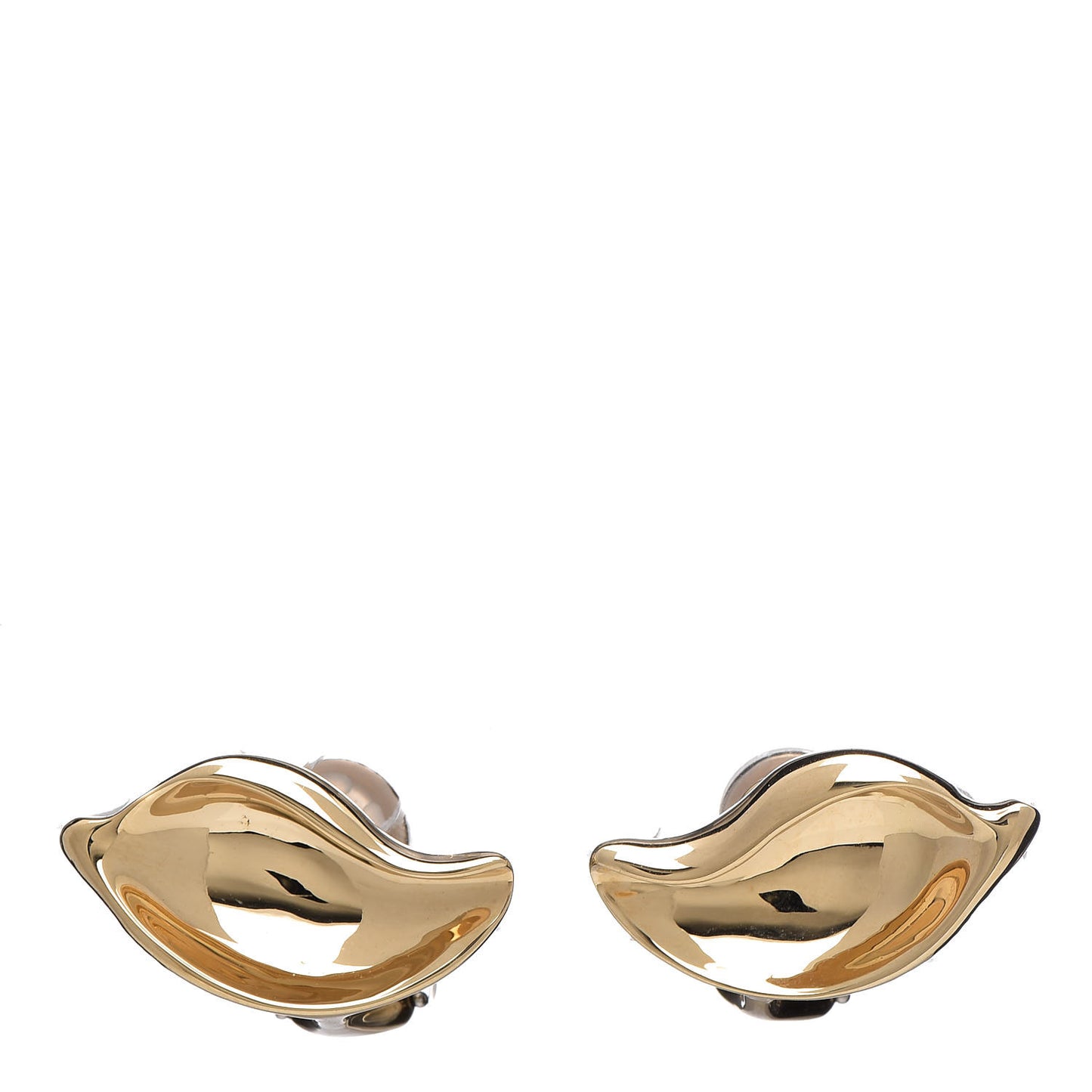18K Yellow Gold Leaf Earrings