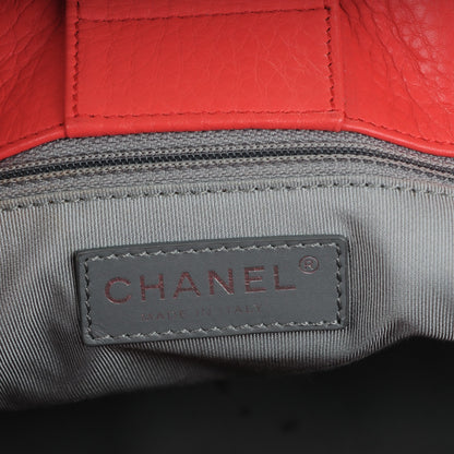 Chanel Calfskin Cerf Executive Shopper Tote Coral 7 of 12
