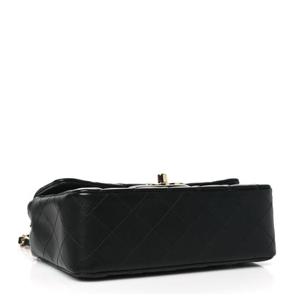 Chanel Lambskin Quilted Mini Rectangular Flap Black 3 of 11