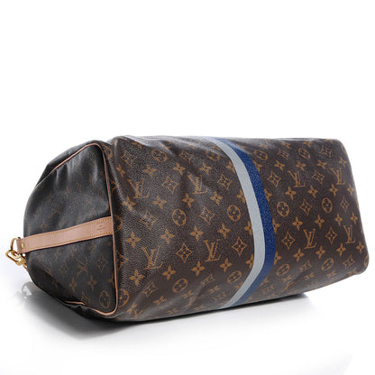 Louis Vuitton Monogram My LV Heritage Speedy Bandouliere 40 Gris and Blue Marine 4 of 7